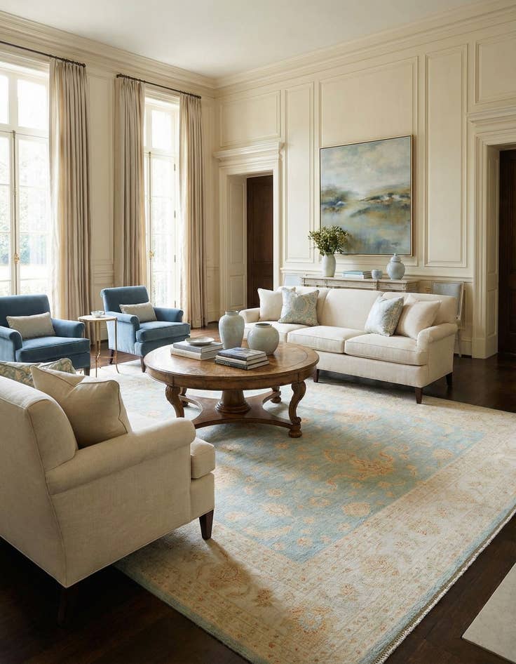 Detail image of 11' 4 x 15' 10 Kaizar Wool Rug