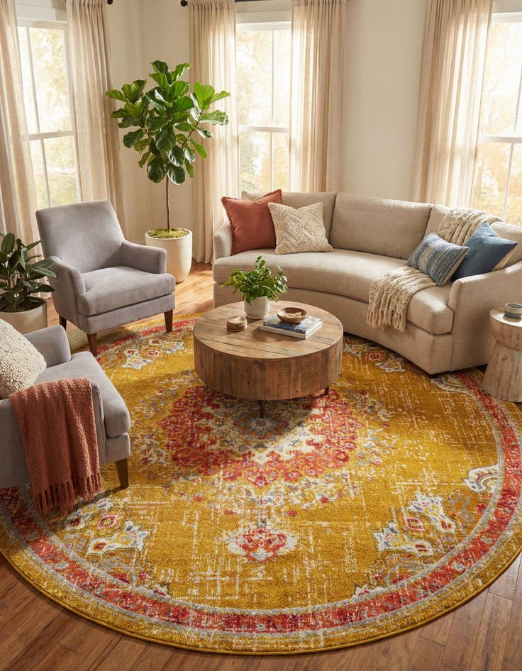 Detail image of 12' x 12' Carrington Round Rug