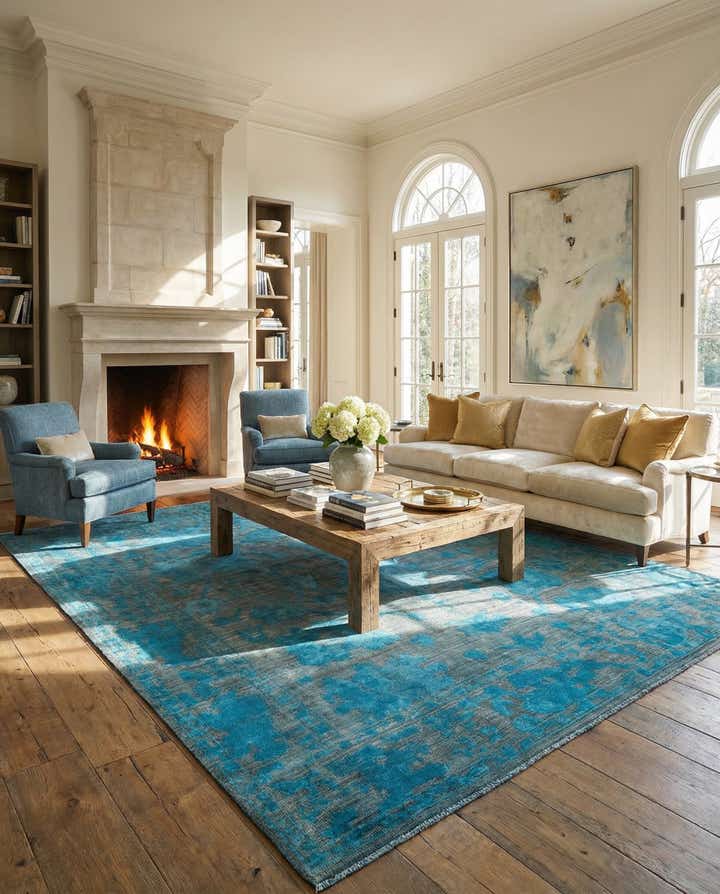 9' 2 x 12' Hand Knotted Oushak Wool Rug