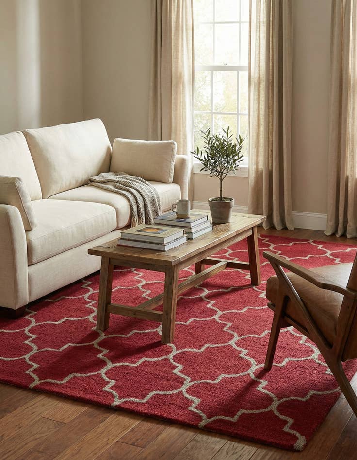 Detail image of 5' x 8' Luna Wool Rug