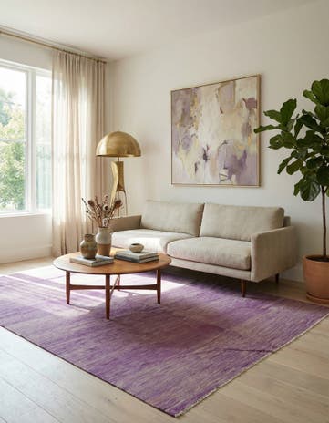 7' x 9' 8 Hand Woven Kilim Modern Wool Rug