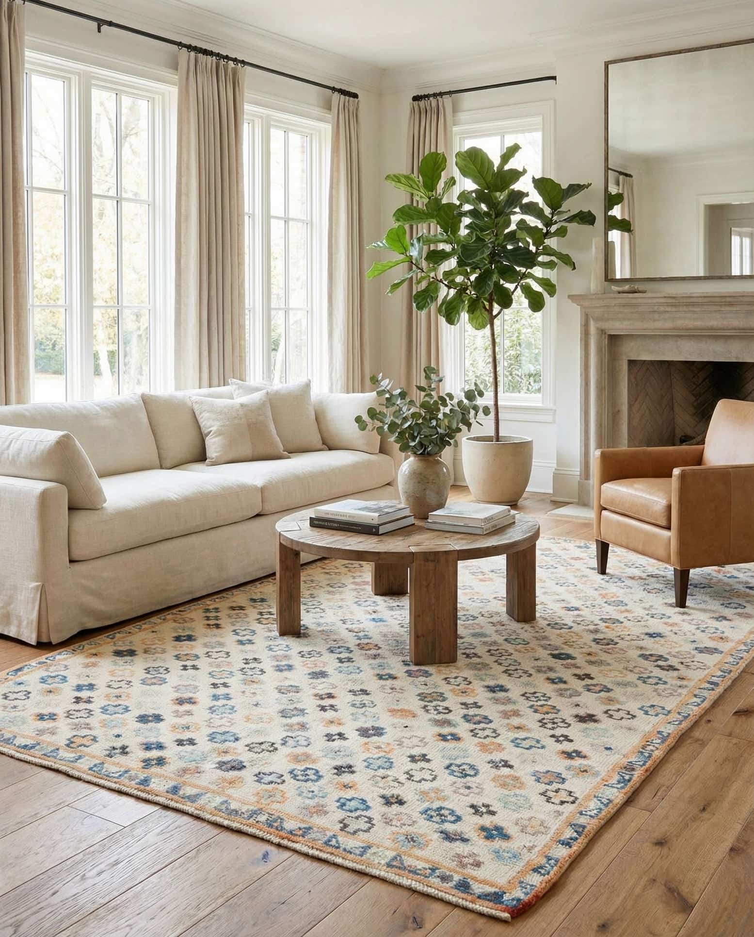 6' 2 x 9' 5 Hand Knotted Darya Wool Rug