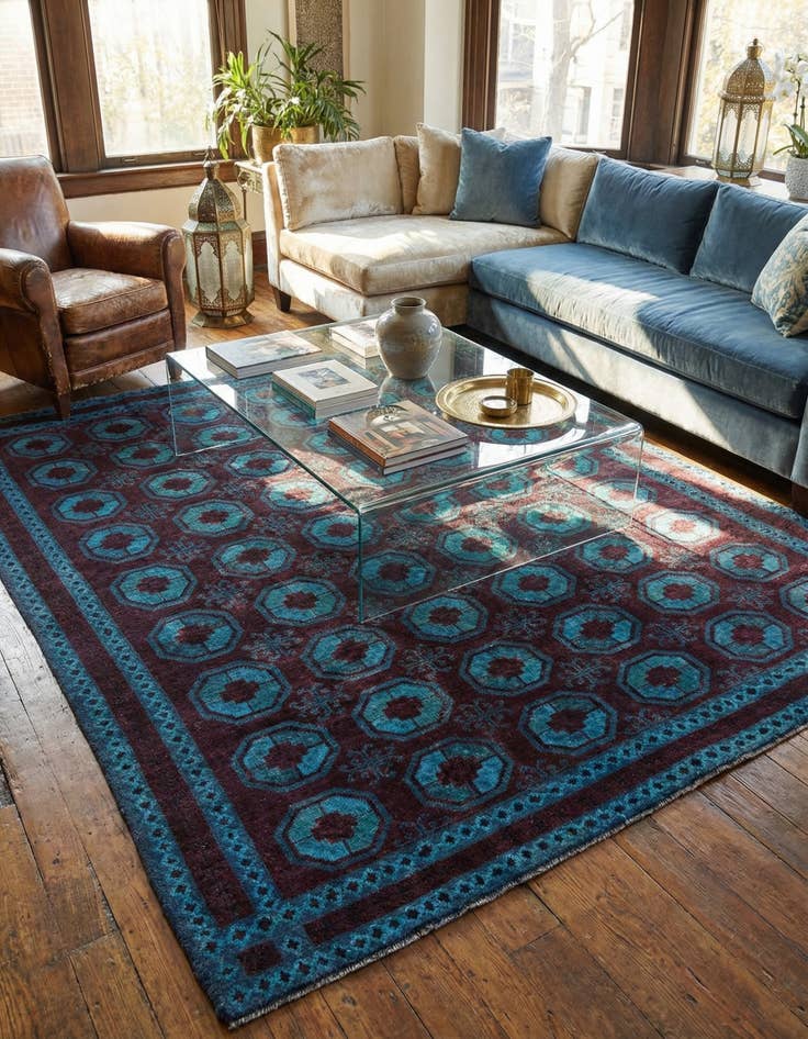 Detail image of 8' 2 x 10' 1  Hand Knotted Moroccan Wool Rug