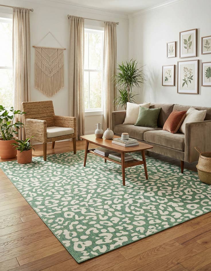 Detail image of 10' x 13'  Washable Safari Indoor / Outdoor Rug