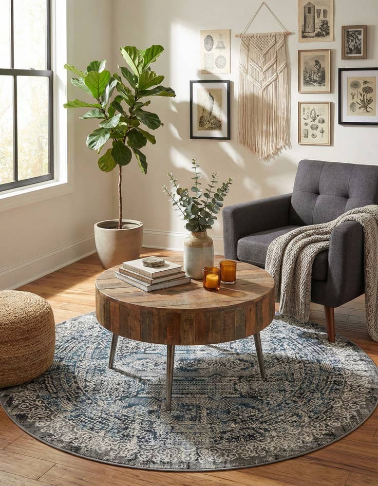 Detail image of 5' x 5' Aarhus Round Rug