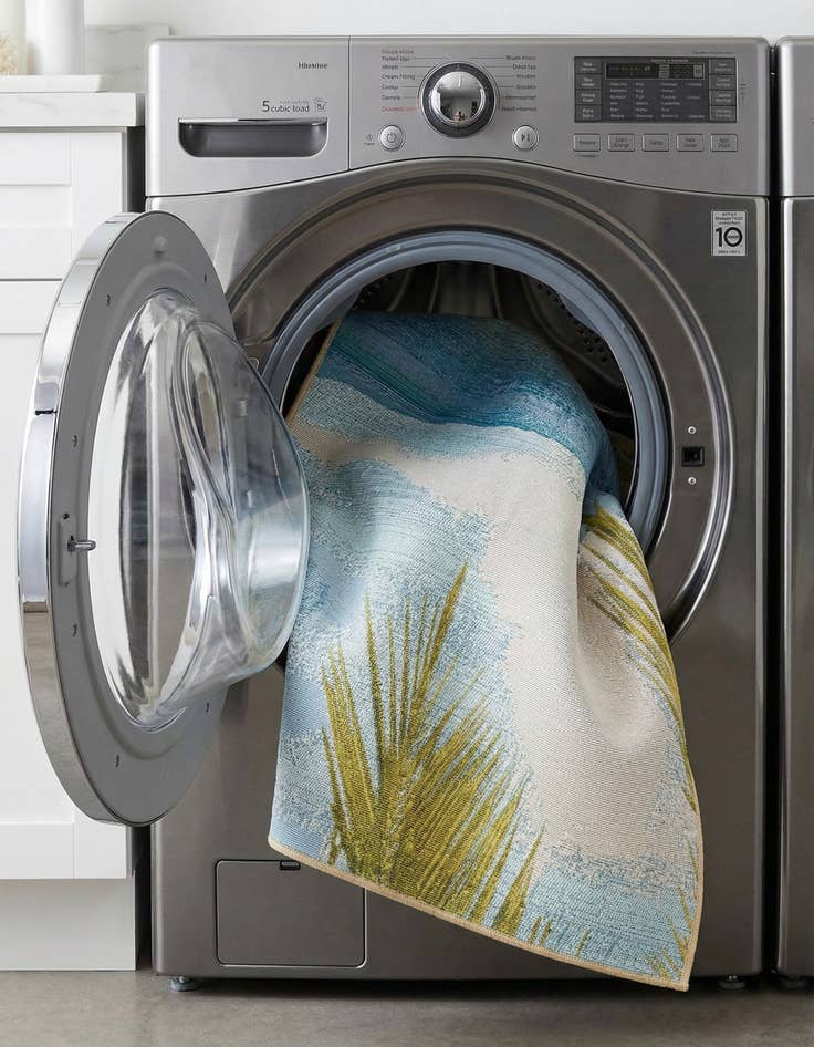 Detail image of  4' x 6'  Washable Coastal Indoor / Outdoor Rug