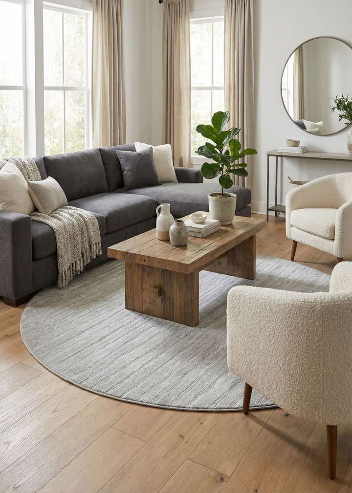 8' x 8' Easy-Clean Sabrina Soto Ola Indoor / Outdoor Round Rug