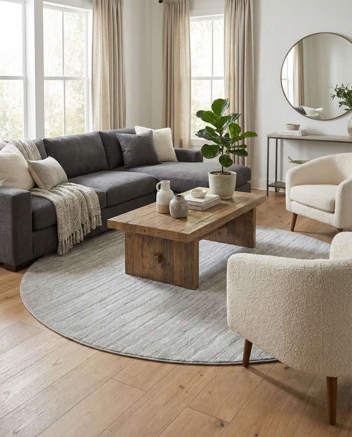 8' x 8' Easy-Clean Sabrina Soto Ola Indoor / Outdoor Round Rug