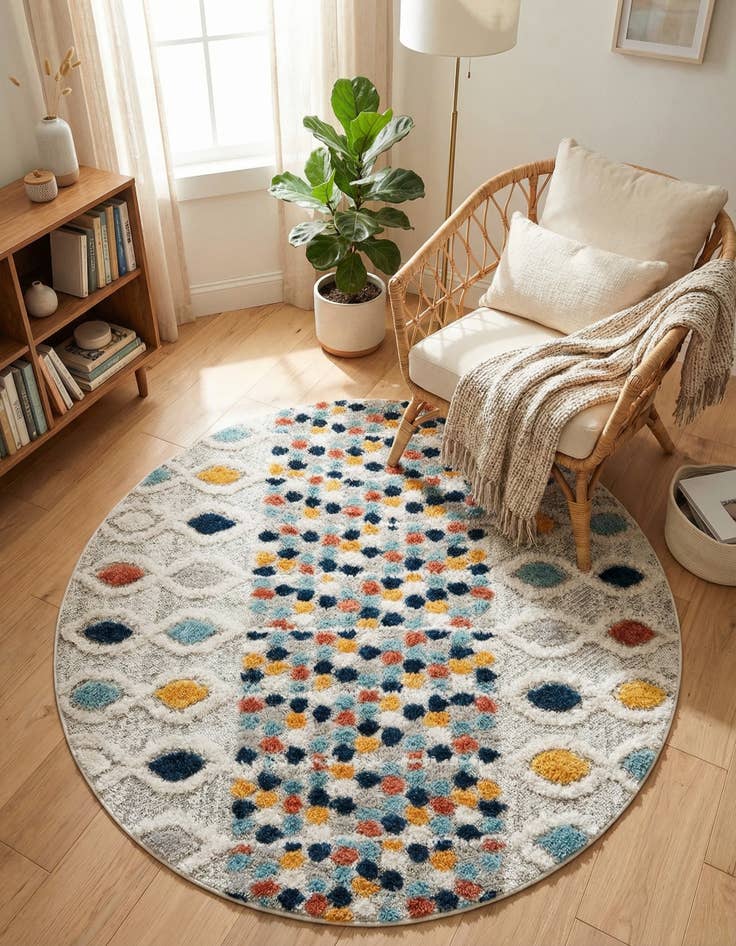 Detail image of  4' x 4' Cherokee Round Rug