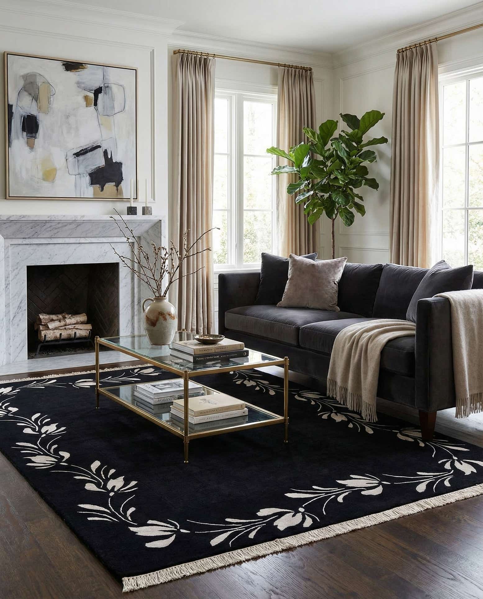 5' 8 x 7' 10 Hand Knotted Darya Wool Rug
