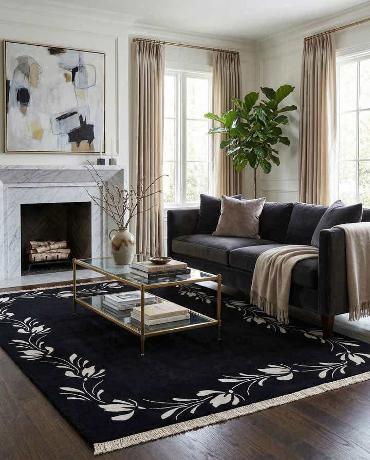 5' 8 x 7' 10 Hand Knotted Darya Wool Rug