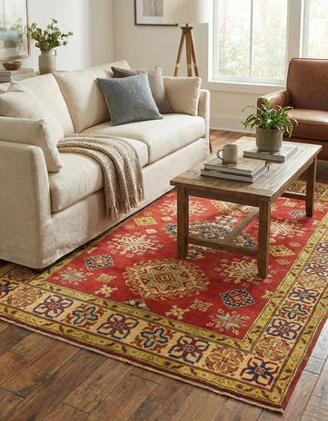 4' 1 x 6' Hand Knotted Kazak Rug
