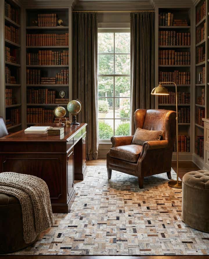 5' x 8' 1 Cowhide Stocks Rug