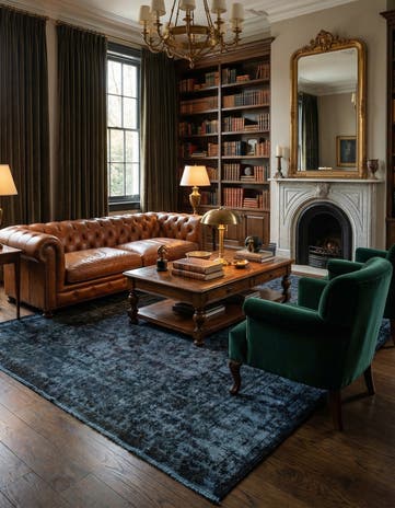 9' 8 x 13' 6 Vintage Royal Wool Rug