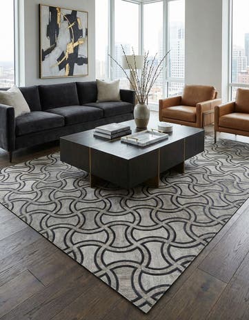 5' 1 x 8' 1 Cowhide Rug