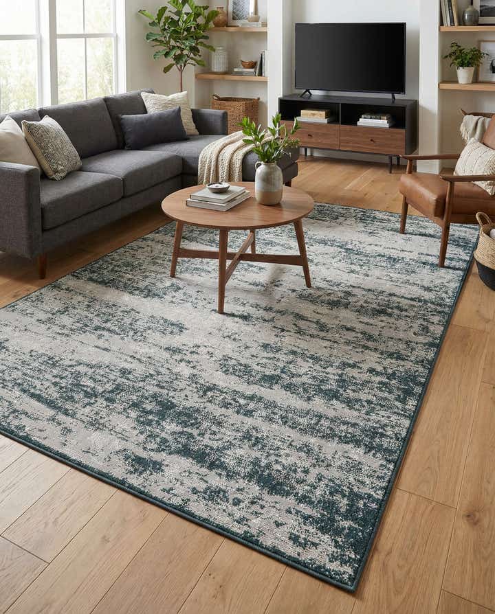 5' 3 x 8' Easy-Clean Modern Indoor / Outdoor Rug