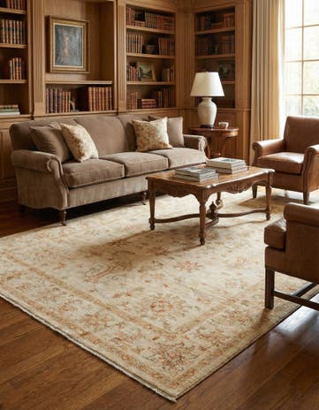 5' 8 x 7' 10 Hand Knotted Peshawar Ziegler Rug