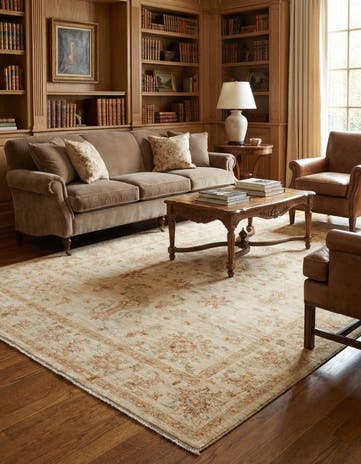 5' 8 x 7' 10 Hand Knotted Peshawar Ziegler Rug