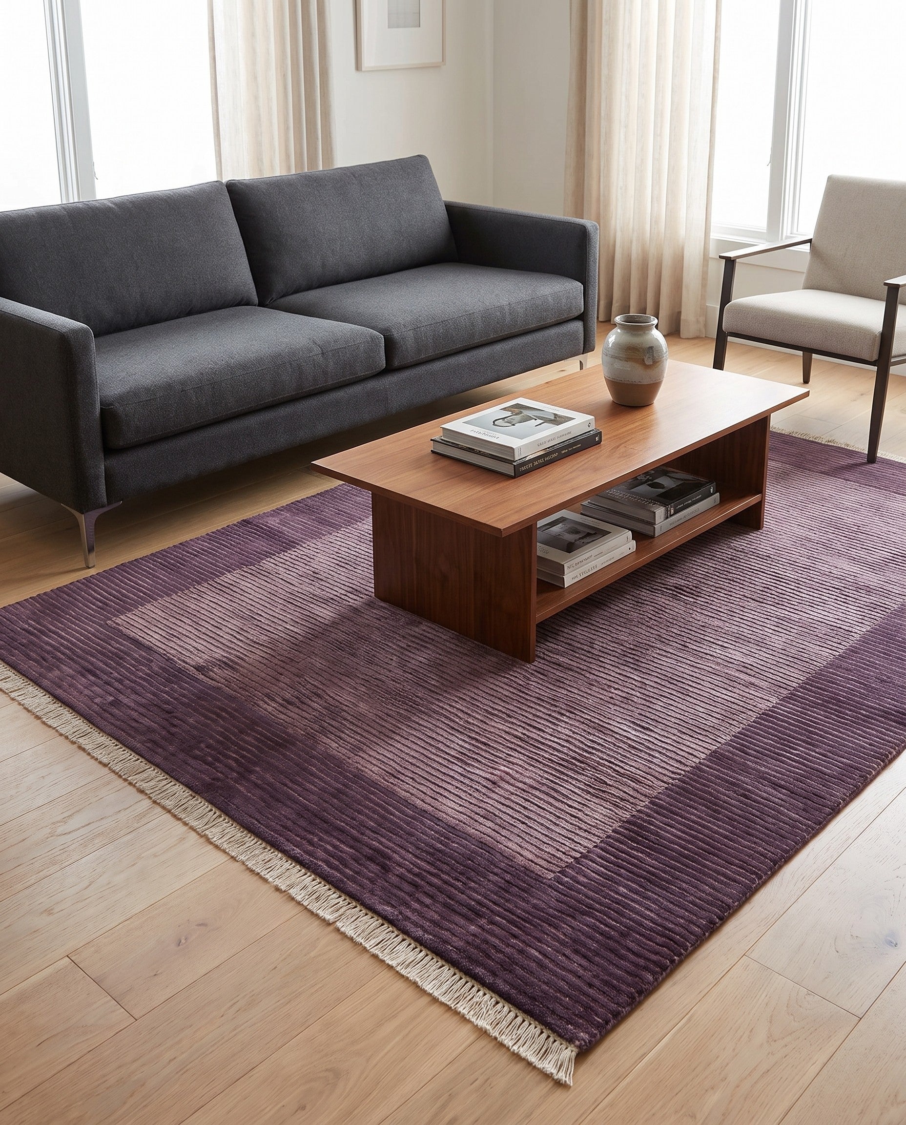 4' 10 x 6' 7 Hand Knotted Darya Wool Rug