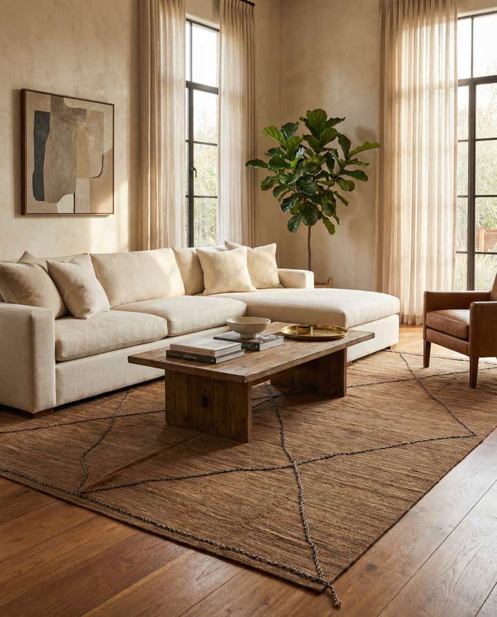 11' 5 x 14' 5 Hand Knotted Moroccan Wool Rug