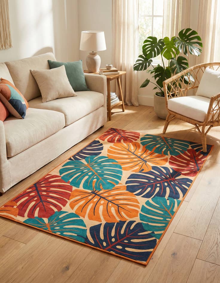 Detail image of 2' x 3'  Washable Belize Indoor / Outdoor Rug