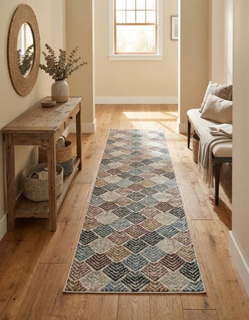 2' x 8' Eco Trellis Runner Rug