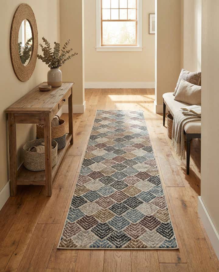2' x 8' Eco Trellis Runner Rug