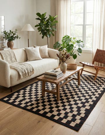 4' 10 x 6' 2 Hand Woven Kilim Modern Wool Rug