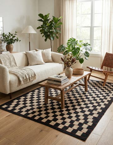 4' 10 x 6' 2 Hand Woven Kilim Modern Wool Rug