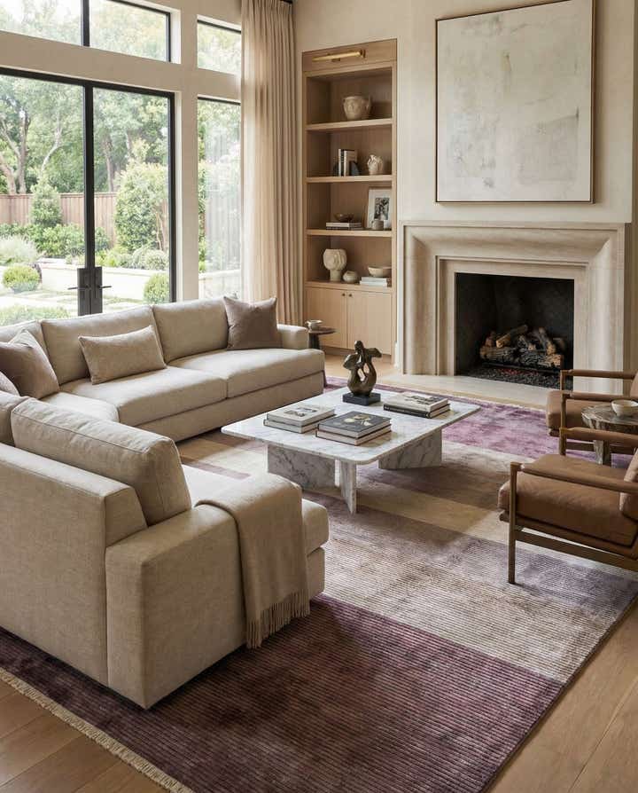 9' 10 x 13' Hand Knotted Darya Wool Rug