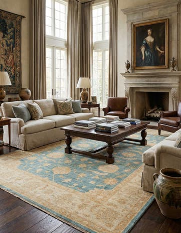 6' 8 x 9' 10 Ziegler Wool Rug