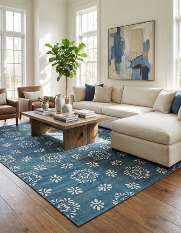 8' 5 x 11' 5 Hand Woven Kilim Modern Rug