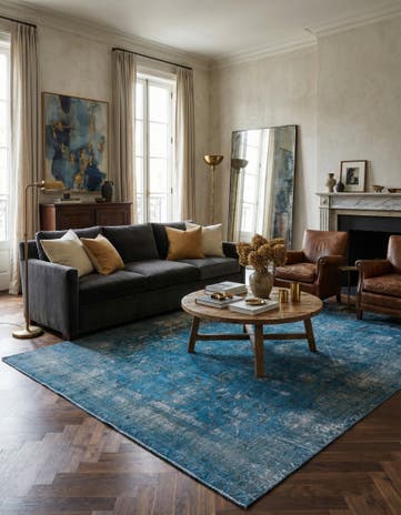 10' x 12' 7 Hand Knotted Ultra Vintage Persian Wool Rug