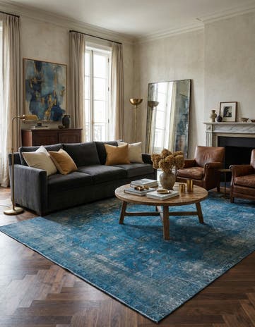 10' x 12' 7 Hand Knotted Ultra Vintage Persian Wool Rug