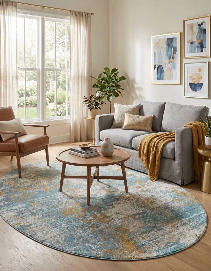 Detail image of 5' 5 x 8' Paragon Oval Rug