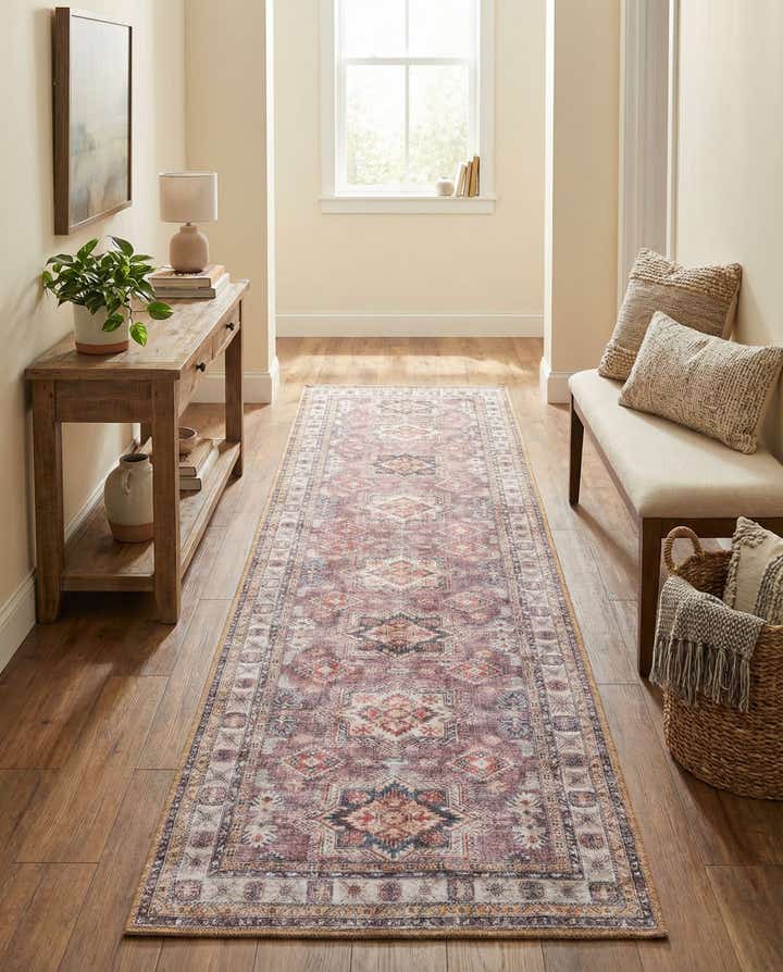 2' x 8' Washable Timeless Runner Rug