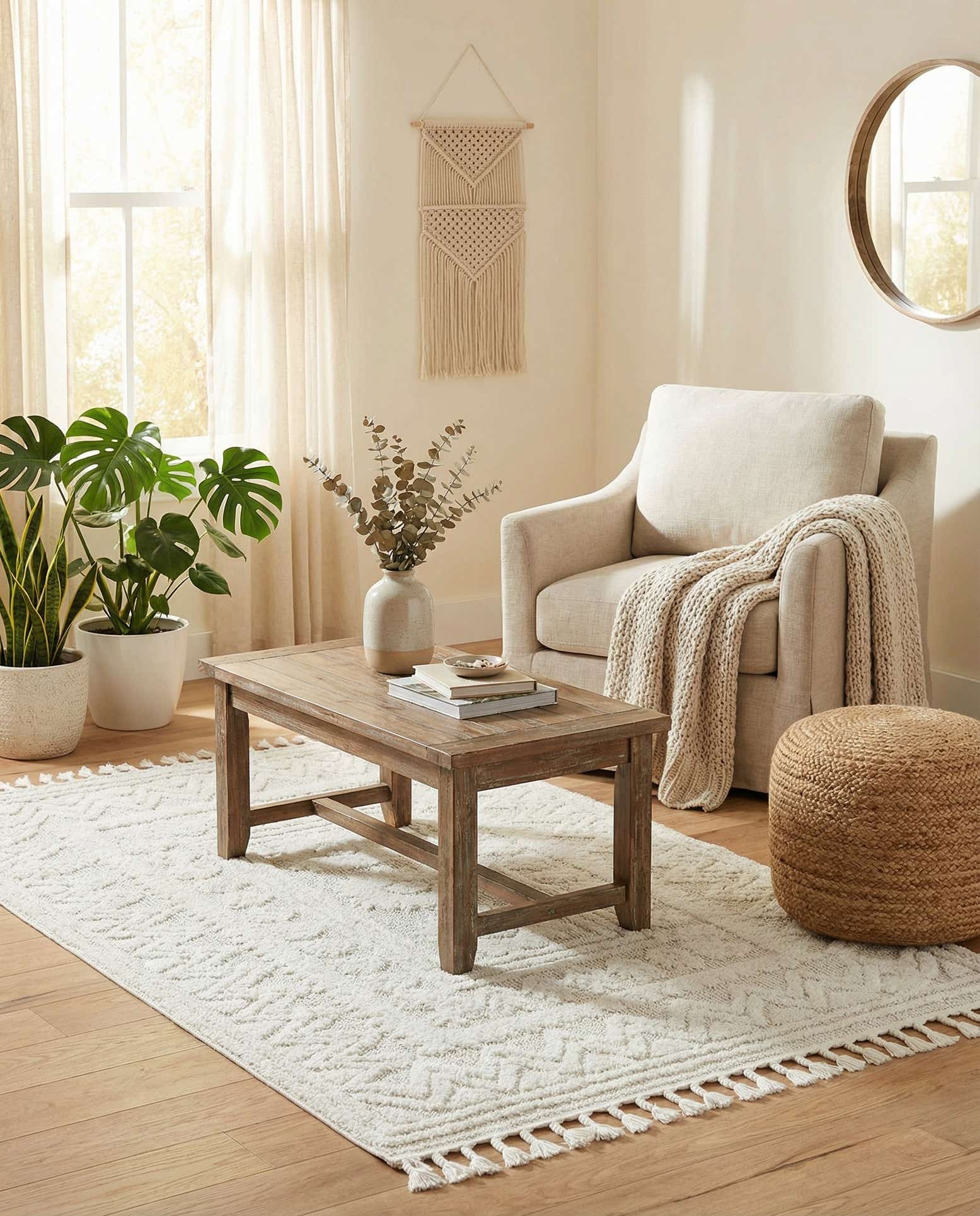 125cm x 185cm Boho Teppich