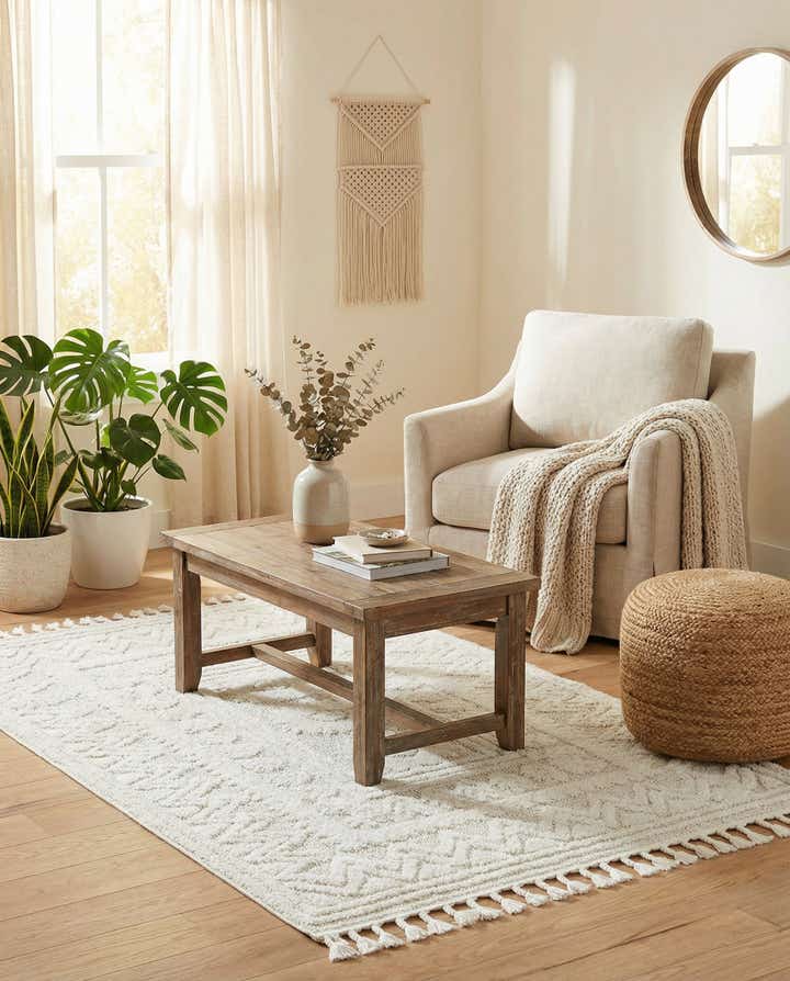125cm x 185cm Boho Teppich