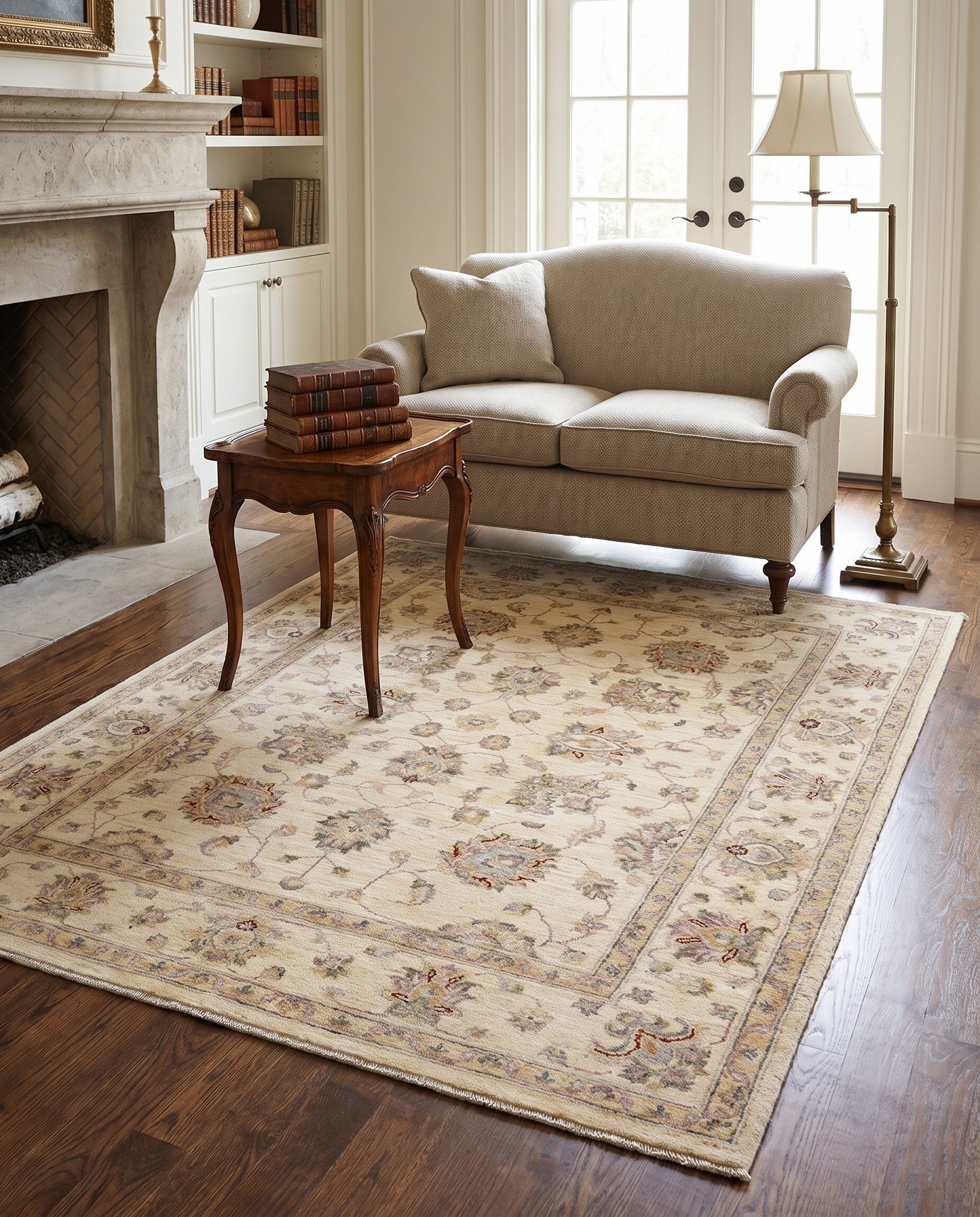 5' x 6' 6 Hand Knotted Ziegler Rug