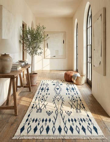 5' x 12' 8 Hand Knotted Moroccan Wool Runner Rug