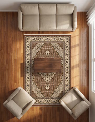 4' x 6' Nain Design Rug