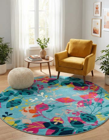 7' x 7' Azalea Round Rug