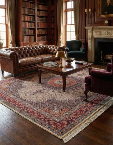 9' 9 x 12' 6 Hand Knotted Mood Persian Wool Rug