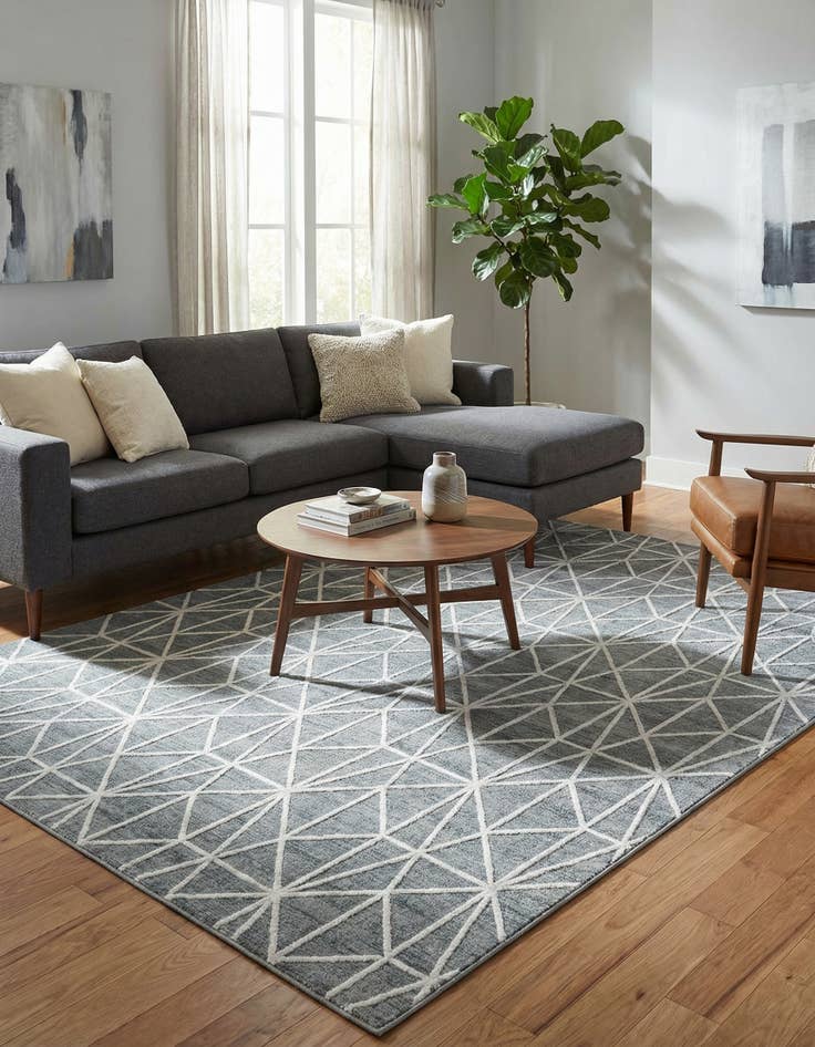 Detail image of  9' x 12' 2 Lattice Trellis Rug