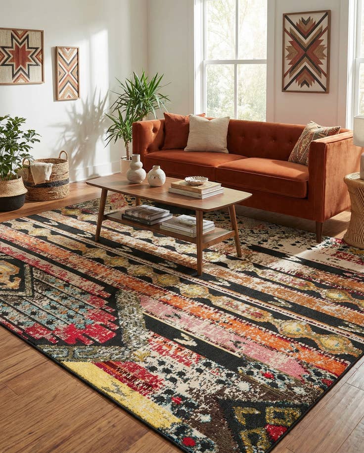Detail image of 9' x 12' Easy-Clean Casablanca Indoor / Outdoor Rug