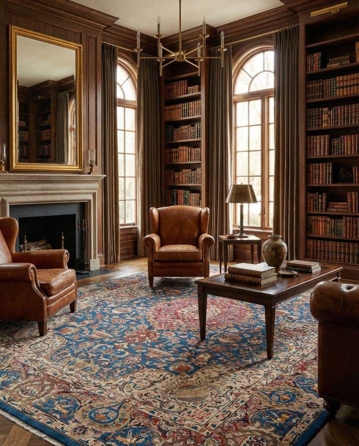 9' 7 x 12' 7 Hand Knotted Kashmar Persian Wool Rug