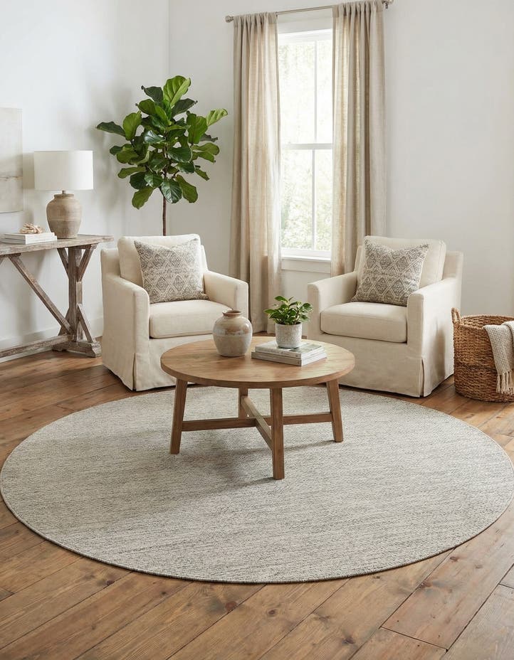 6' x 6' Easy-Clean Solid Indoor / Outdoor ...