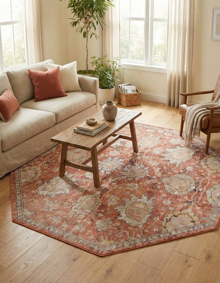 Detail image of  7' 10 x 7' 10 Lola Octagon Rug