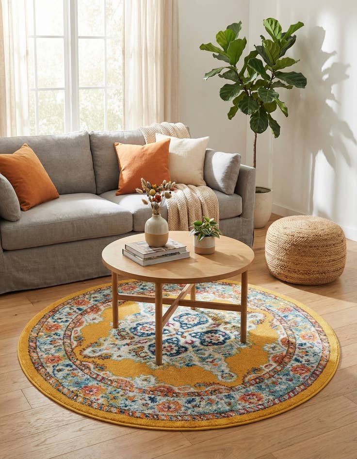 Detail image of  5' x 5' Parker Round Rug