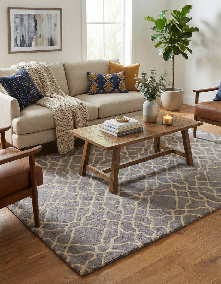 Detail image of 5' x 8' Luna Wool Rug